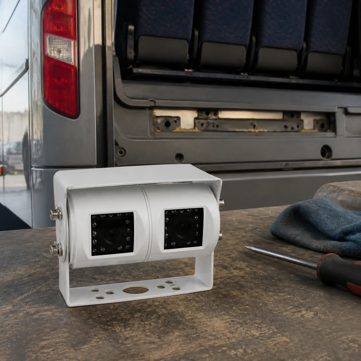 Vehicle Reversing Camera in use
