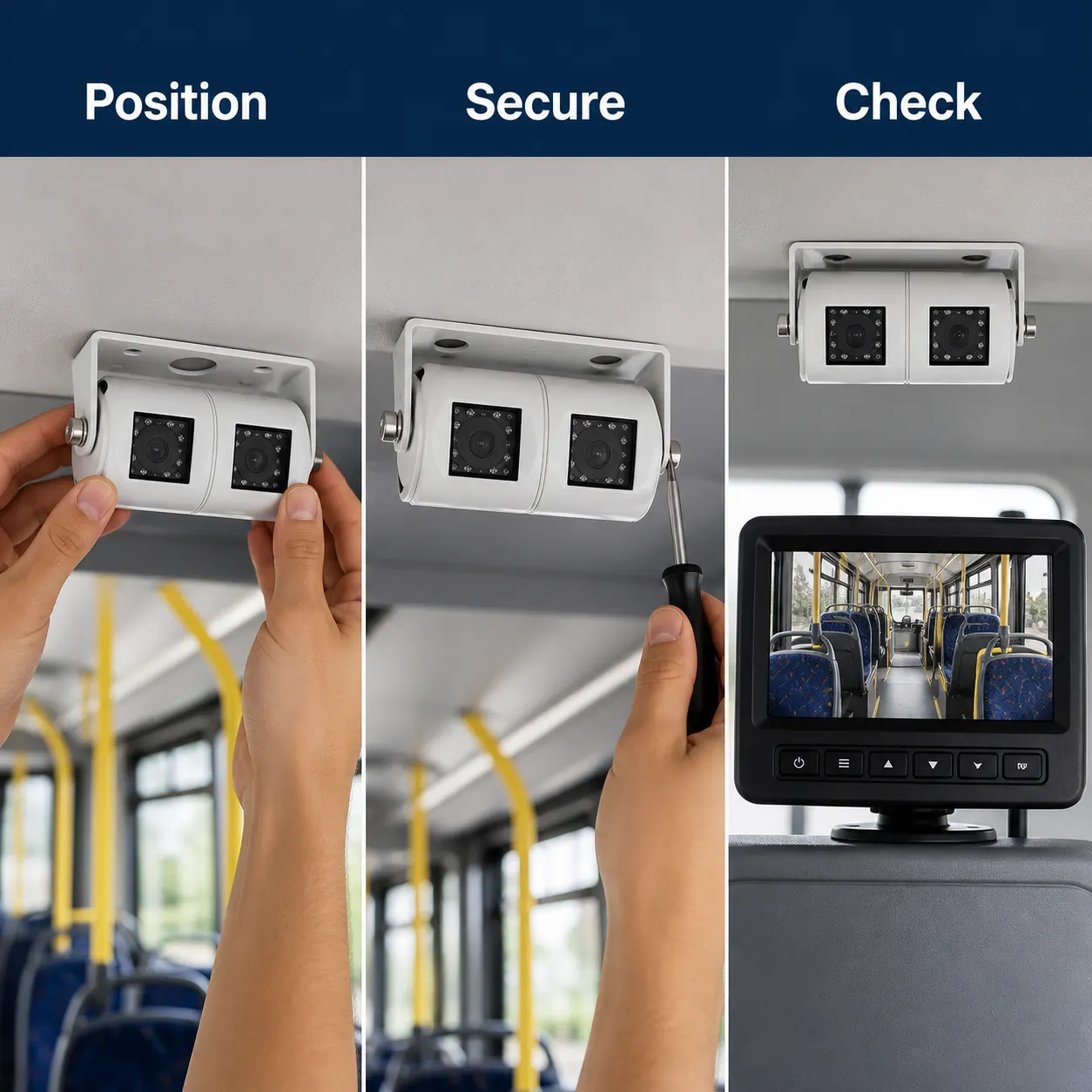 Vehicle Reversing Camera setup and use views